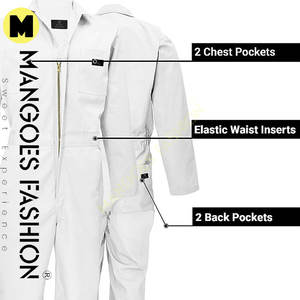 Combinaisons de travail pour hommes à manches longues, imperméables, ignifuges, ANSI classe 1, coton-polyester-soie, haute qualité, couleur personnalisée, logo - Product Image 4