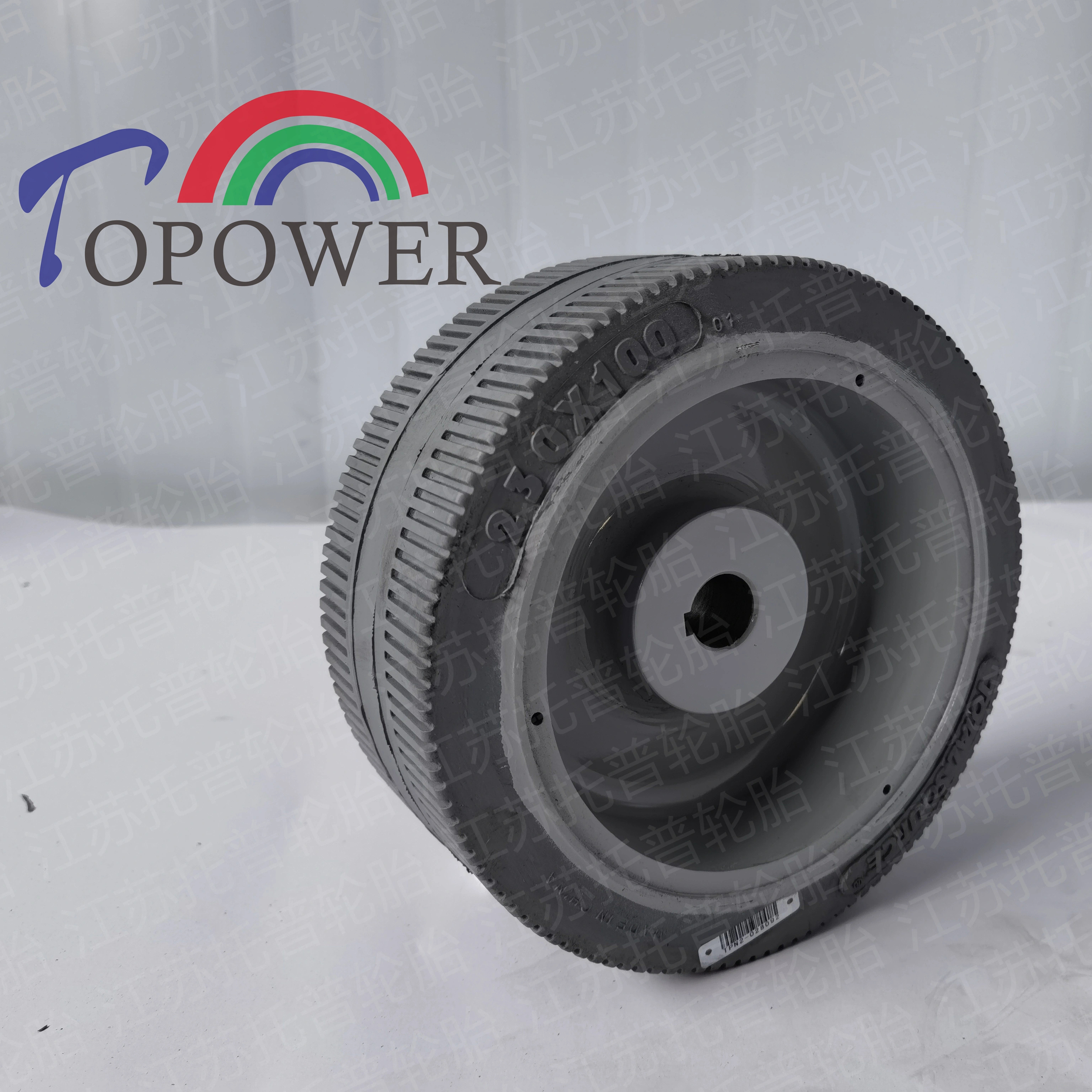 230x100 Non Marking  Natural Rubber Solid Tyre Usd for DIngli Jcpt0708  Aerial Scissor Lift