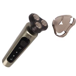Rasoir électrique 4 en 1 pour hommes, rasoir rotatif sans fil, rasoir facial humide/sec, triple lame, étanche IPX7, tête de rasage de remplacement pour le corps - Product Image 4