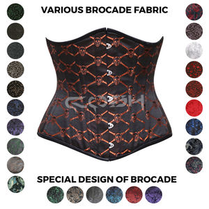 <b>Underbust</b> Waist Training Skull Brocade <b>Corset</b> Gothic Fashion Wear Garments Ladies Clothing Manufacturer - Product Image 3