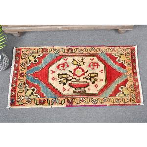 Auténtica Alfombra de lana turca Vintage 17x34ft área grande rectángulo clásico Patchwork diseño rojo azul látex para decoración de habitación de pasillo - Product Image 1