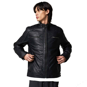 Men's Genuine Leather <b>Canvas</b> <b>Jackets</b> Breathable OEM Waterproof Quick Dry Winter Cowhide Leather High Quality - Product Image 3