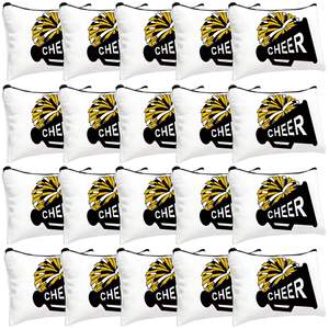 Eco-Friendly Custom Cotton <b>Canvas</b> Zipper Pouches <b>Large</b> Capacity Reusable Makeup Cosmetic Bags with Logo Printing Wholesale - Product Image 3