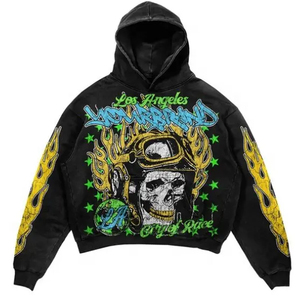 Winter New Explosive Fashion Loose High Quality Wash to Do Old Plus Fleece Zipper Street Everyday Men's Hoodie - Product Image 3