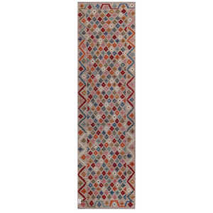 Alfombra Kilim de Maimana, Afganistán, 295 x 84 cm - Product Image 1