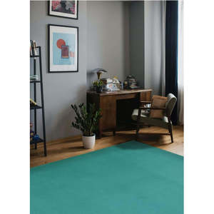 Tapis bleu œuf de canard uni Netline Home Maestro - Product Image 2