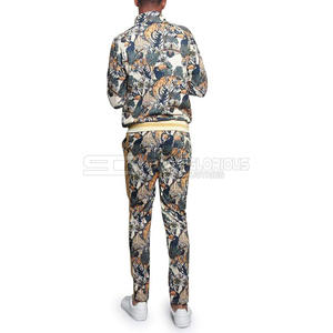 Ensemble homme tendance 2025 avec impression par sublimation de logo personnalisé, design zippé, tissu coloré et à séchage rapide, unisexe - Product Image 3