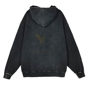 Meilleur matériau Acid Wash Thermal Hoodie Nouveau pull à manches longues à la mode pour l'hiver Acid Wash Technique Puff Design - Product Image 2