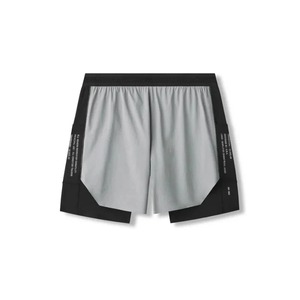 Short de sport de fitness à double pont pour homme Short de course respirant à séchage rapide pour homme 2 en 1 Vêtements d'entraînement pour homme - Product Image 1