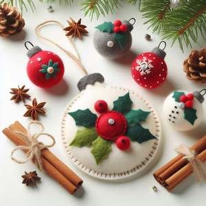 เครื่องประดับคริสต์มาสให้ความรู้สึกเป็นเอกลักษณ์และพิเศษพร้อมดีไซน์ที่ทันสมัยทรงกลมพิมพ์ดิจิตอลสีเต็มรูปแบบสำหรับบ้านในเทศกาลที่แสนสบาย - Product Image 3