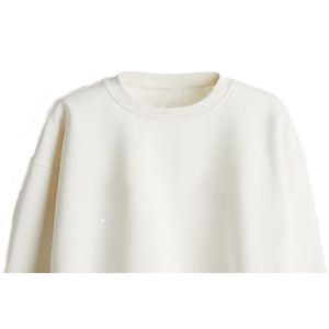 Sudadera de Invierno Ecológica Personalizada para Mujer, Transpirable, Resistente al Viento, de Poliéster/Algodón, con Forro Polar, Bordado/Relieve en la Parte Delantera, Color Blanco - Product Image 4