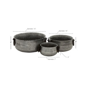 Maceta galvanizada de primera calidad, acabado rústico, decoración de jardín de patio trasero y decoración de patios de granja encantadora - Product Image 2