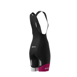 Women's Plus Size Reversible Seamless <b>Cycling</b> Bib Shorts-Black Blossom - Product Image 2