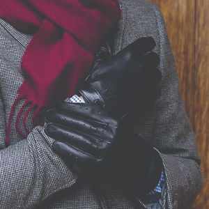 Gants de conduite en cuir de haute qualité, imperméables, respirants et confortables, pour le cyclisme en toutes saisons - Product Image 4