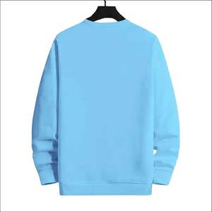 Sweat-shirt confortable à col rond et manches longues pour homme, 100 % coton molletonné, écologique, nouvelle collection automne 2025, vente en gros - Product Image 2