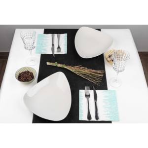 Tovaglioli con Stampa Sonora in Acquamarina 40x40cm, Bambutex Naturale, 600 Pezzi, B2B - Product Image 2