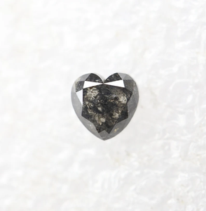 1.20 CT Naturel Lâche Diamant Bague De Fiançailles Coeur Coupe 5.90X5.90 MM Sel Poivre Diamant - Product Image 1