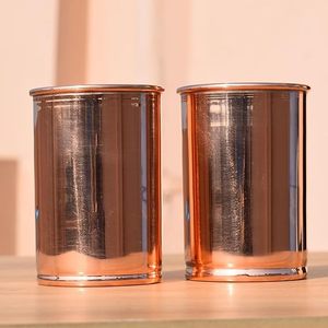 Verre imprimé en cuivre pur de qualité supérieure fabriqué à la main avec des œuvres d'art indiennes traditionnelles pour des occasions festives à un prix abordable - Product Image 5