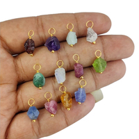 Pendentifs et breloques enveloppés de fil de pierres précieuses à la mode