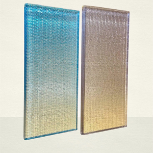 Panneaux décoratifs de sécurité en verre trempé stratifié moderne de haute qualité, motif en treillis métallique, pour les fenêtres industrielles, hôtels, salles de bain - Product Image 1