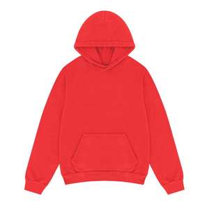 Tout nouveau hommes 100% coton coupe régulière pull à capuche veste coupe-vent écologique couleurs personnalisées français éponge polaire automne - Product Image 6