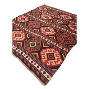 Tapis géométrique en jute bleu Nayaab, grand format 9x12, rectangulaire, pour entrée, couloir ou bureau - Paem-1205 - Product Image 2