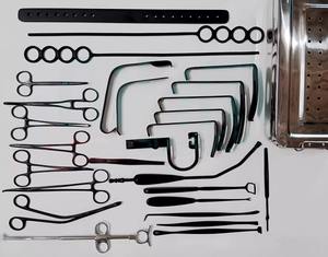 Alta calidad a estrenar amigdalectomía 27 piezas y adenoidectomía conjunto de instrumentos reutilizables conjunto de acero inoxidable recubierto negro - Product Image 1