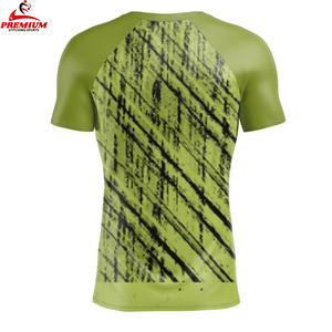 เสื้อยืดกีฬาสำหรับผู้ชายเสื้อยืดผ้าโพลีเอสเตอร์แบบระเหิดแห้งเร็วระบายอากาศได้ดีใส่ได้ทั้งชายและหญิงสำหรับ100% - Product Image 4