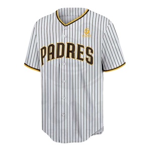 Vêtements de sport unisexes pour baseball et softball, respirants, grandes tailles, logo personnalisé, sublimation, maillot d'entraînement de baseball, vente flash - Product Image 1