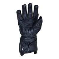 Gants de protection professionnels personnalisés noir et vert vif Pro Bikers moto isolée en cuir véritable de haute qualité