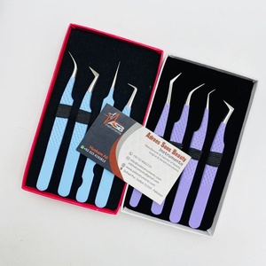 Pinzas para Extensión de Pestañas de Acero Inoxidable Sostenible con Nanotecnología, Estilo Nuevo, Precio al por Mayor, Pinzas de Agarre Nano para Volumen de Fibra - Product Image 6