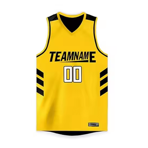 Uniforme de basket-ball pour hommes personnalisé 100% polyester Uniforme sportif d'été tendance avec maillot et short - Product Image 1