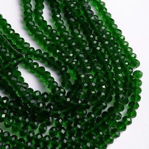Cuentas sueltas de precio barato de fábrica Natural de alta calidad, cuentas de neumático de cristal facetado, cuentas de vidrio Rondelle para la fabricación de joyas - Product Image 2