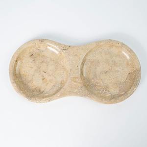 Élégant plateau de salle de bain en marbre blanc naturel parfum soin de la peau savon maquillage stockage décoratif vanité organisateur pour usage domestique - Product Image 5