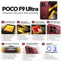 오리지널 모바일 폰 POCO F9 울트라 글로벌 버전 200MP OIS 5배 줌 페리스코프 스냅드래곤 8 엘리트 5세대 8050mAh 100W 5G 스마트폰