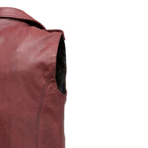 Chaleco de cuero al por mayor para hombre, transpirable, de alta calidad, sin mangas, hermoso diseño, chalecos de motorista de piel de vaca a un precio razonable - Product Image 5