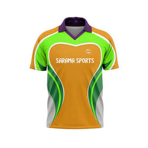 El mejor equipo de Cricket barato 100% poliéster logotipo personalizado completo sublimado de secado rápido deportes Jersey Polos - Product Image 4