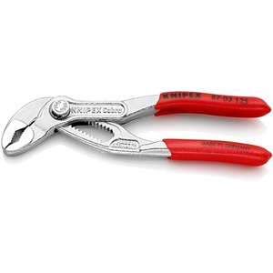 Alicates para Bomba de Agua Cobra de 125 mm con Apertura de Mordaza de 27 mm, Cromados y Recubiertos de Plástico KNIPEX para Herramientas y Accesorios de Piscina - Product Image 1
