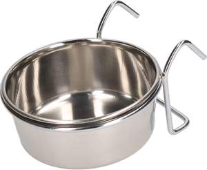 Venta al por mayor fabricante logotipo personalizado portátil Petware Acero inoxidable plata pura pájaros Coop taza comedero de agua para perros - Product Image 6