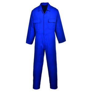 Vêtements de travail durables pour hommes Combinaison de travail en sergé de coton deux pièces à séchage rapide certifiée EN pour la construction extérieure en usine - Product Image 3