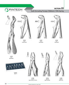 Jeu de forceps d'extraction dentaire professionnels Instruments de chirurgie buccale ISO 13485 certifié CE OEM à faible quantité minimale de commande disponible - Product Image 6