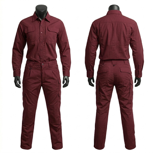 Women Security Uniform 220 GSM Polyester Cotton Stretch Dark Green Tactical Shirt Cargo <b>Pants</b> Embroidery Logo Custom OEM - Product Image 4