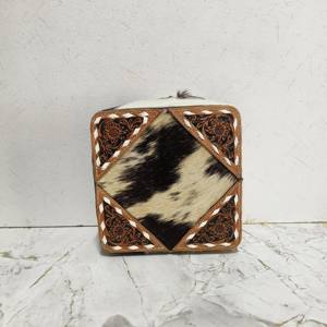 กล่องเครื่องประดับหนังแท้ทำด้วยมือแบบตะวันตกใหม่กล่องเครื่องประดับเดินทางน่ารักที่เก็บของได้ง่าย - Product Image 4