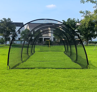 Équipement d'entraînement de baseball en gros Filet de cage de frappe arqué pour l'entraînement de lancer et de frapper la balle en plein air