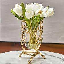 Vaisselle en métal doré, style design, vente en gros, élégante, pour les mariages, les hôtels et les fêtes d'anniversaire, décoration, vase à fleurs, fournitures - Product Image 5