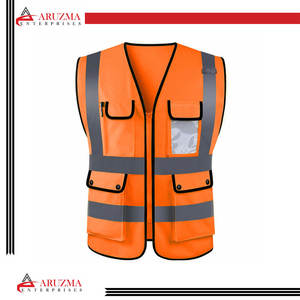 Chaleco reflectante de alta visibilidad, ropa de seguridad, barata, paquistaní - Product Image 4