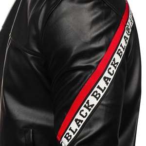 Leather <b>Jacket</b> Bomber <b>Jacket</b> OEM Custom Design Windbreaker <b>Zip</b> <b>up</b> <b>Jacket</b> Custom Logo Vintage for Men Hoody Sty - Product Image 6