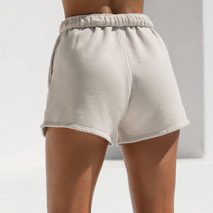 Shorts d'été avec logo personnalisé pour femmes, vêtements de jogging, shorts de survêtement en coton éponge de haute qualité pour femmes - Product Image 2