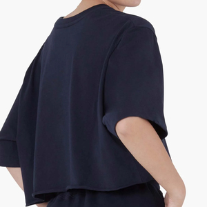 Gran oferta, ropa de gimnasio con hombros caídos, camiseta recortada para mujer, ropa de calle atlética de secado rápido de alta calidad, Tops del fabricante BD - Product Image 5