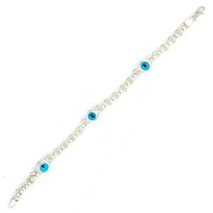 925 Sterling <b>Silver</b> Evil Eye Fashion <b>Charm</b> <b>Bracelet</b> - Product Image 4